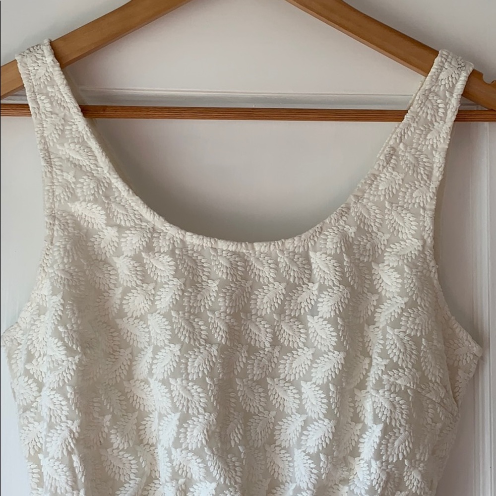 STRADIVARIUS White Summer Dress, Knee Length, S - Picture 7 of 12